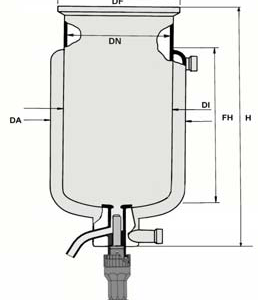 HWS-flat flange vessels type ADAU