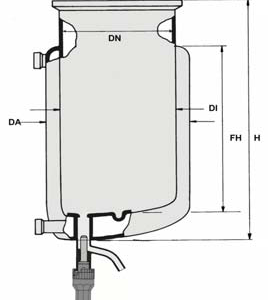HWS-flat flange vessels type ADAZ