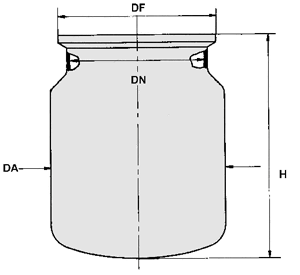 HWS-flat flange vessels type B