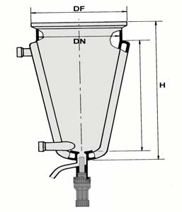 HWS-flat flange vessels type KDAV