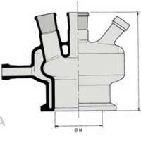 HWS-flat flage cover with heating mantle